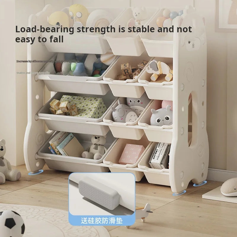 Children's toy storage large capacity classification multi-layer storage rack baby locker Shelf organizer Children's bookshelve