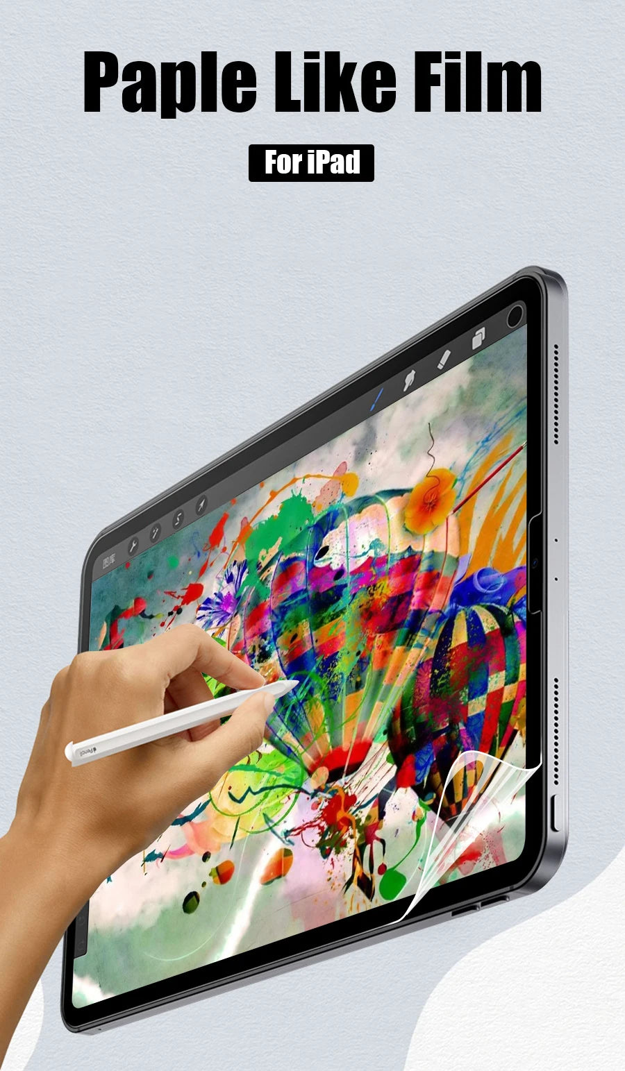 2PCS Paper Film Like For Ipad 10 10th Pro 13 M4 12.9 2025 Screen Protector For Ipad Air 11 5 4 M3 M2 A16 9th Generation Mini 6 7