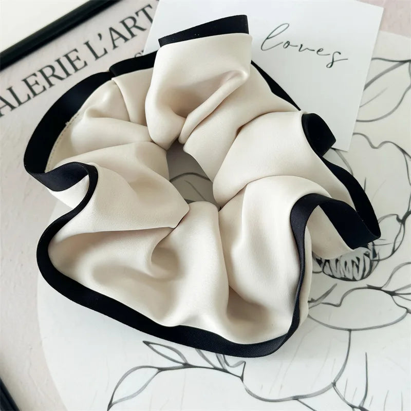 French Design Advanced Sense Hair Tie Ins-Like Satin Hair Tie For Women With Simple Temperament New Style Girl Hair Accessoires