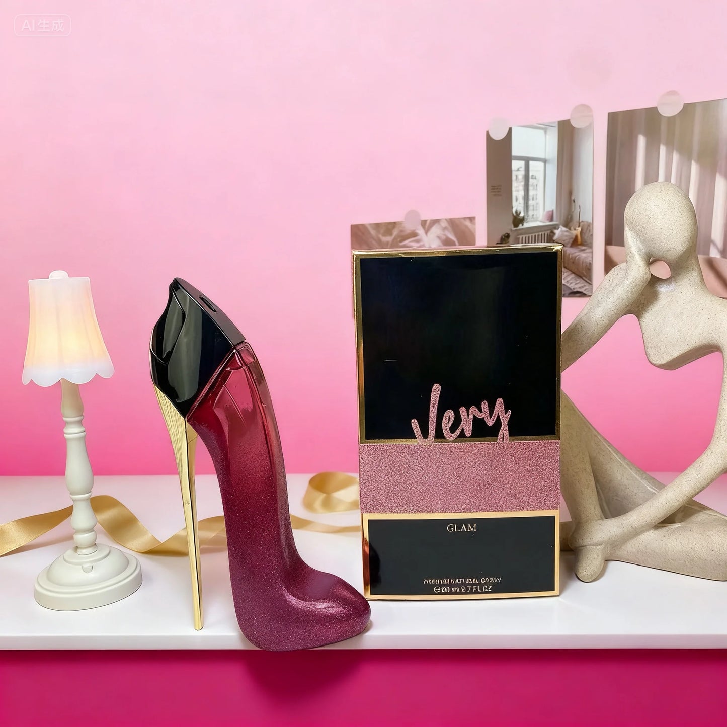 New Women's Luxury Floral Elegant High Heel Bottle Design Lasting Fragrance Sexy spray Fashion Deodorant perfume