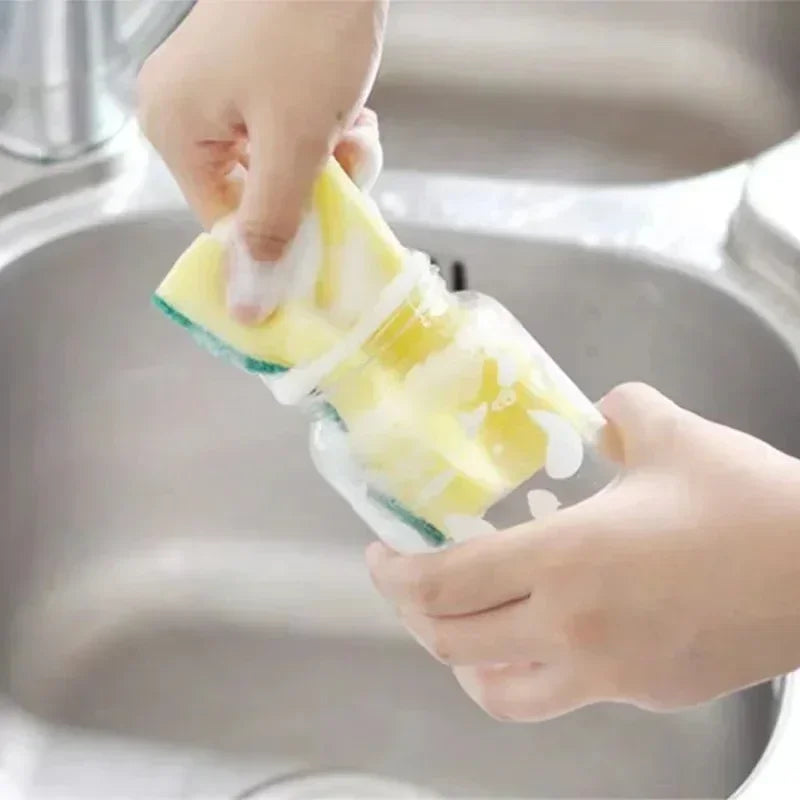 50 Highly absorbent double-sided sponge magic cleaning pot rust sponge cleaning brush kitchen cleaning tool