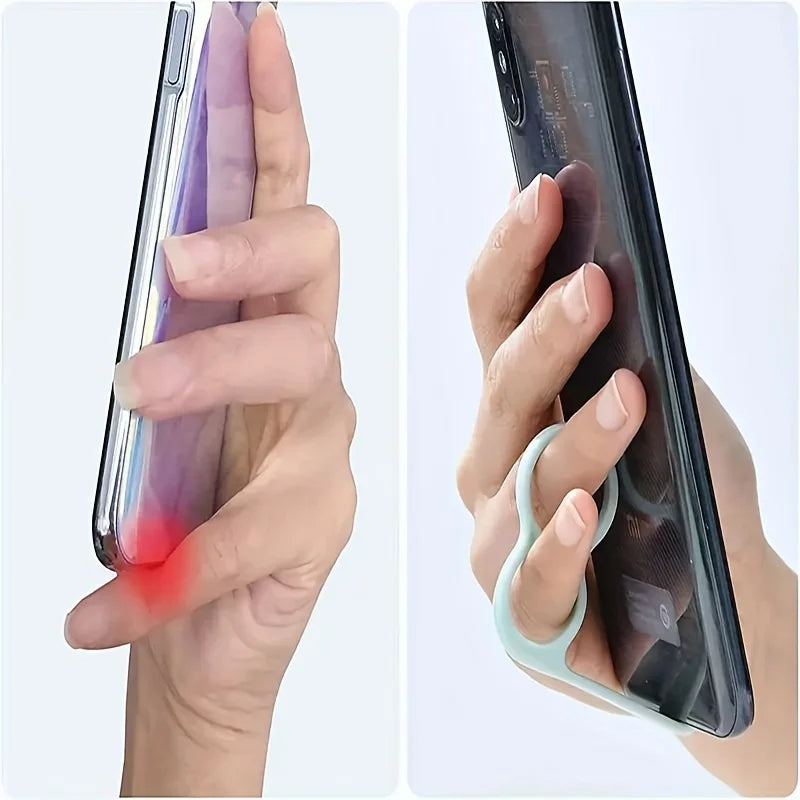 Durable Phone Grip Holders Durable Plastic Non-Slip Finger Ring Stand Mounting Utility Hooks for Secure Handheld Use & Desktop