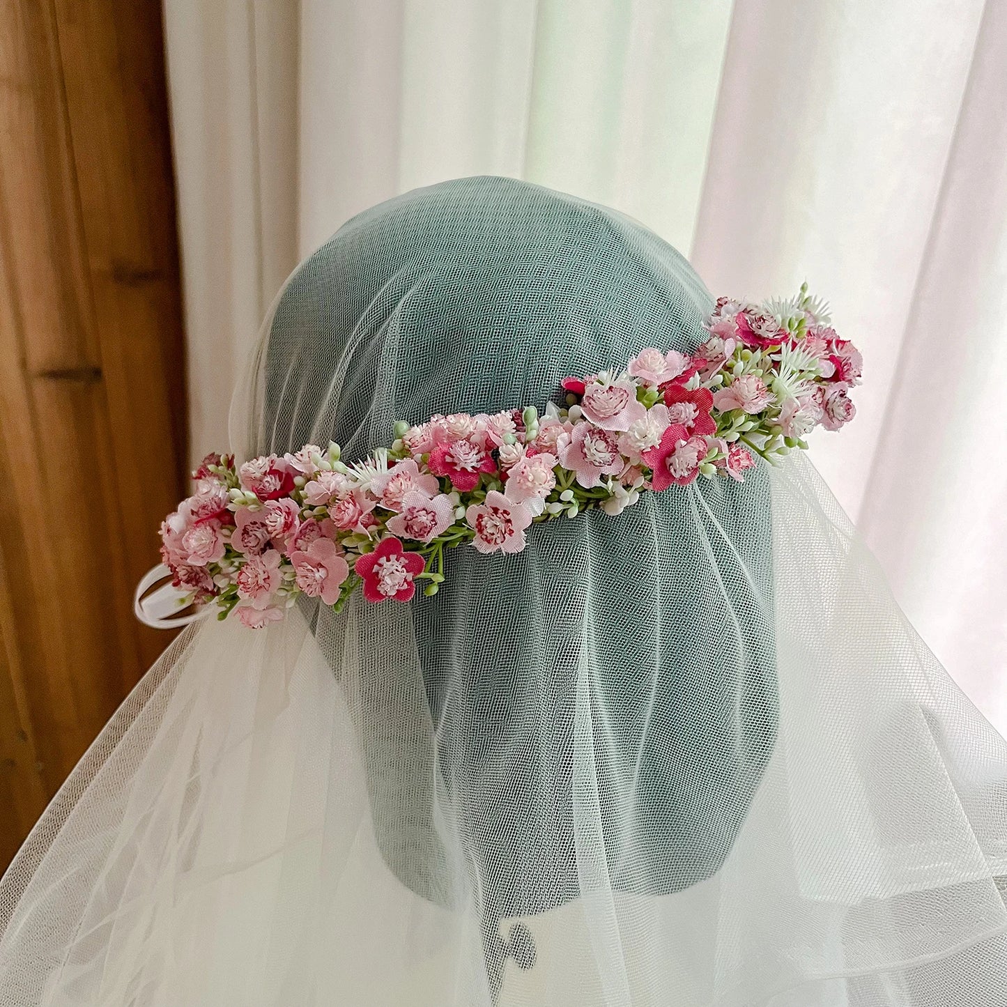 Breathable White Flower Crowns Tiaras Hairbands Romantic Sweet Gardland Women Wedding Hair Accessories for Bride Bridesmaids