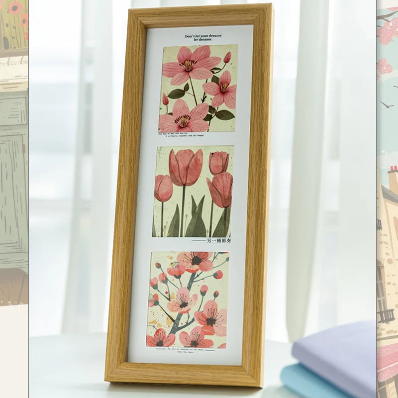 Washi Tape 80mm*2m Daily Life Warm Colour Large Size Landscape Tape Handbook DIY & Scrapbooking For Phone Case Diary Decoration