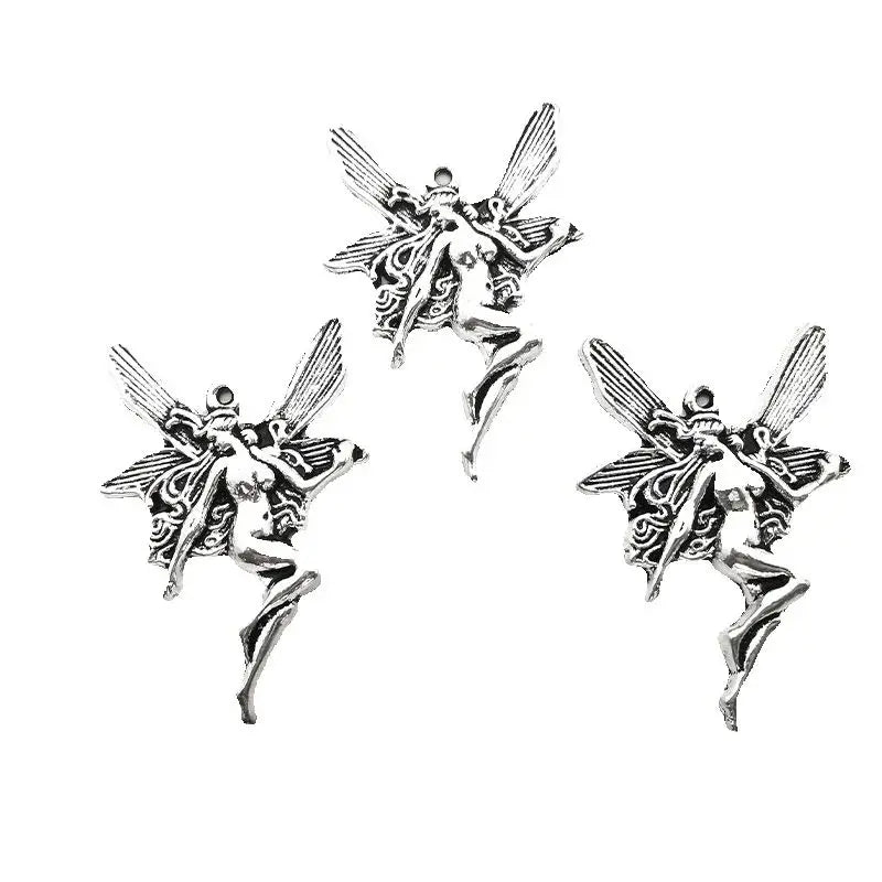 Fairy Wings Charms for Jewelry Making Angel Pendants Keychains Earrings Necklace DIY Handmade Accessories Wholesale 4 Pcs/lot