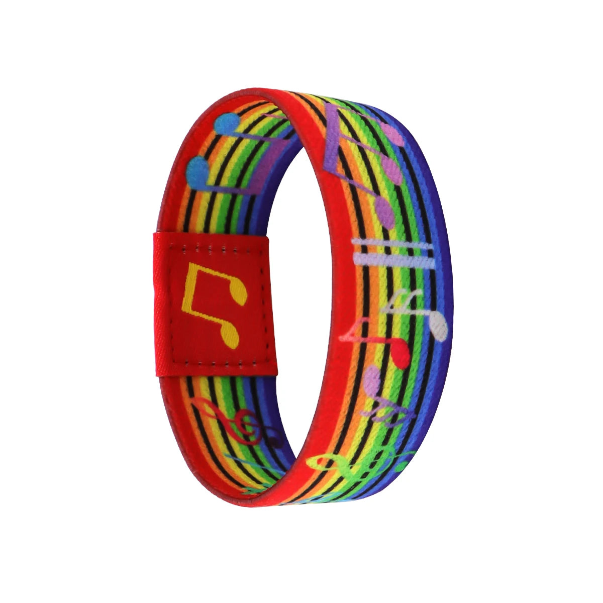 Rainbow Bracelet For Women Men Musical Notes Elastic Sports Wristband Fashion Bangles Jewelry Accessories Gifts