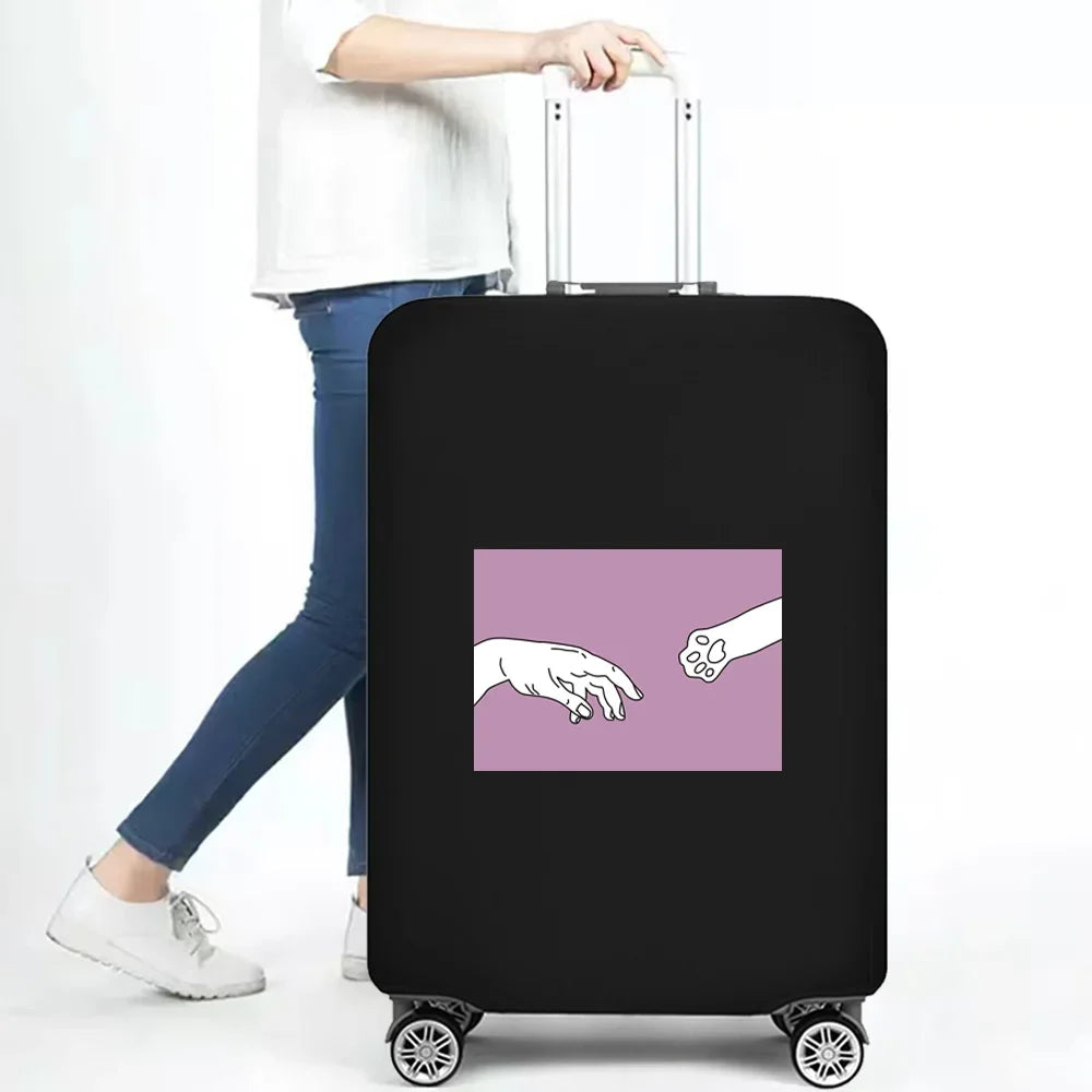 Travel Essentials Suitcase Case for 18-32 Inch Walls Print Trolley Protective Covers Holiday Traveling Accessories Luggage Cover
