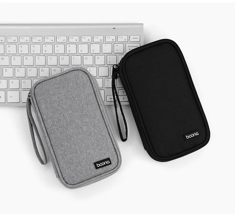 Travel Closet Organizer Case for Headphones Storage Bags Digital Portable Zipper Accessories Charger Data Cable USB Pouch