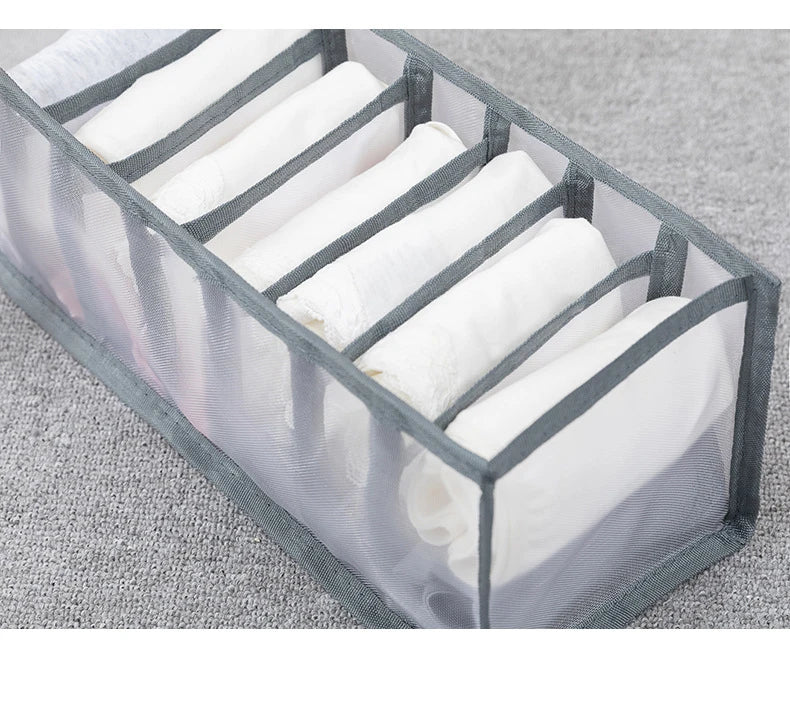 Underwear Drawer Organizer Storage Box Foldable Closet Organizers Drawer Divider Storage Boxes For Underpants Socks Bra