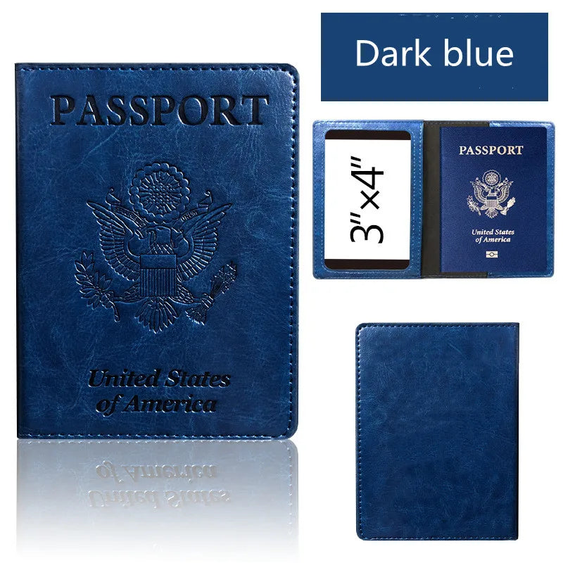 Passport Holder 👍 (Wallet Cover) 🎁 Travel Essentials 🚙 RFID Blocking💯 Leather Style!✅