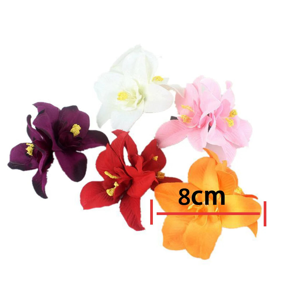 1PC Fashion Flowers Hair Clips Women Bohemia Bridal Orchid Hairpins Wedding Accessories Girls Barrette Beach Hair Accessories