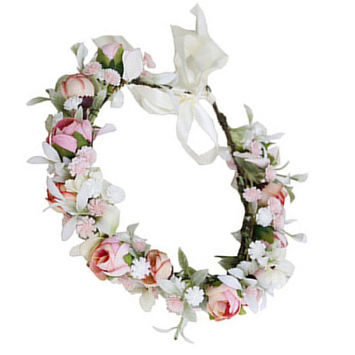 Flower Crown Garland Wedding Bridal Hair Accessories Tiaras Women Headpiece Fashion Ancient Bohemian Style Headwear Wreath 2023