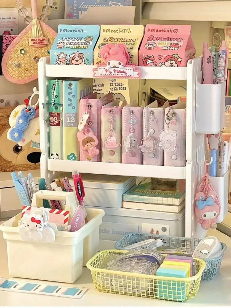 New Multi-functional 3-tier Desktop Organizer, Desktop Shelf, Hole Board, Pen Holder Office Desk Organizer, Desk Desk Organizer