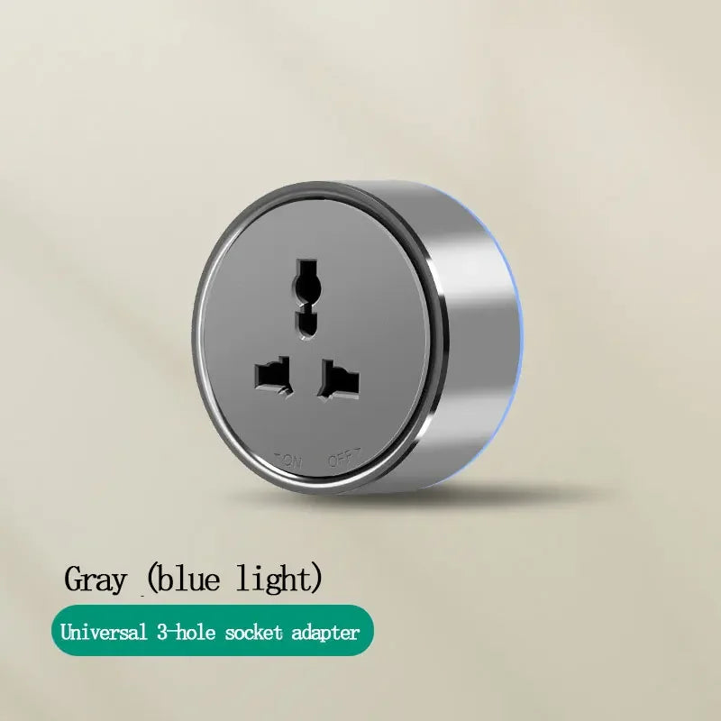 EU US Universal Home Room Movable Power Rail Sliding Track Socket With LED Human Body Induction Light Desktop Mobile Socket