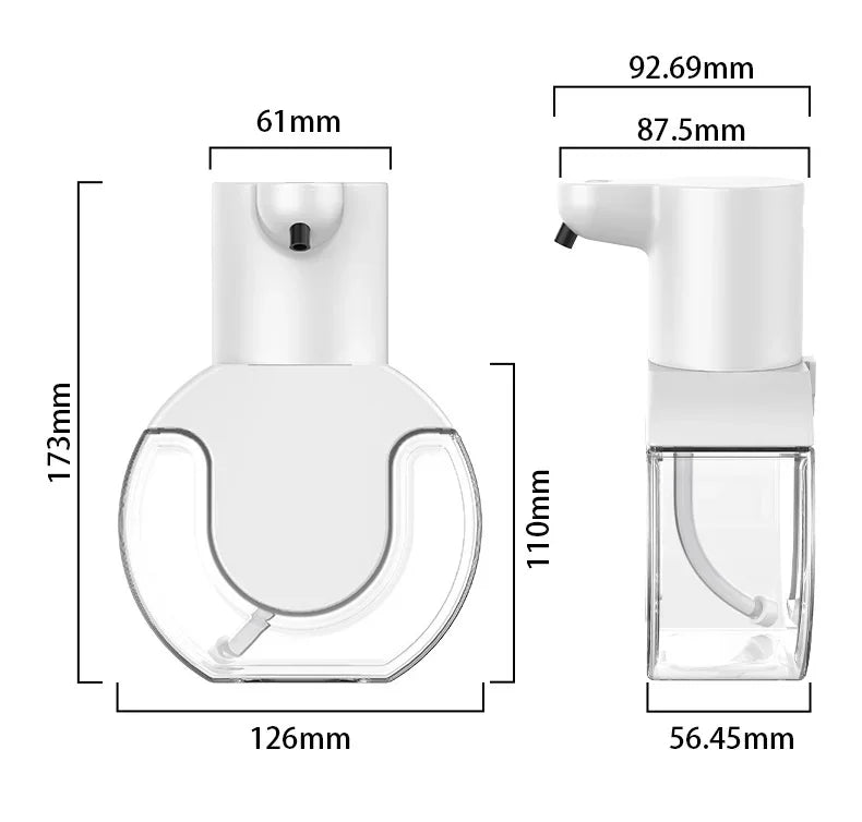 NOCCLILI Smart Soap Dispenser 420ml Touchless Motion Sensor Washing Hand Device Wall-Mounted Liquid Soap Dispenser