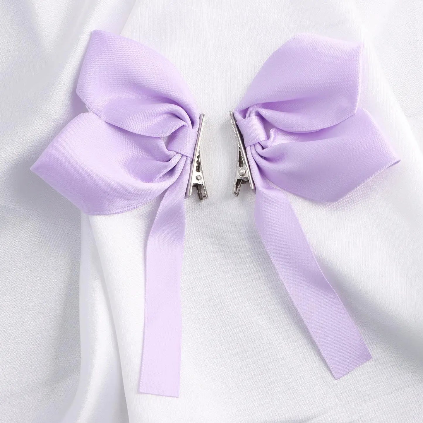 Cute Bowknot Hair Clips Fashion Sweet Hair Accessories Side Clip Headdress Headwear Ribbon Hair Bows Clips Hairpin Girls