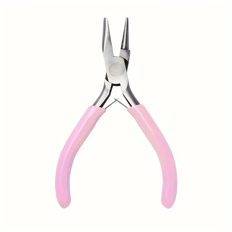 5-inch professional round concave pliers, used for jewelry making mini precision wire loop tools, ideal DIY manual tools