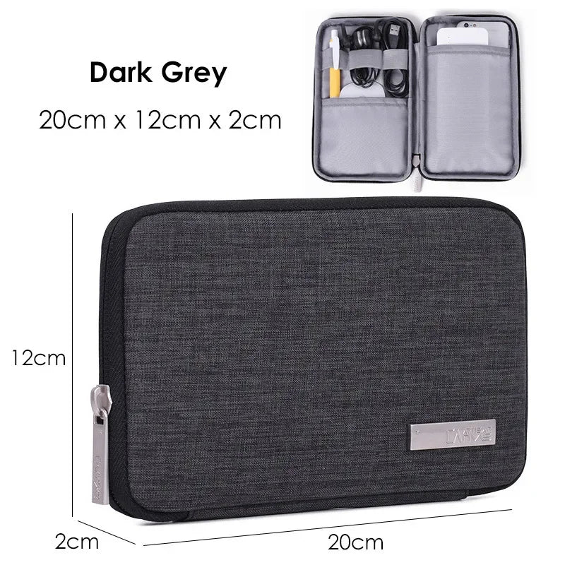 Travel Closet Organizer Case for Headphones Storage Bags Digital Portable Zipper Accessories Charger Data Cable USB Pouch