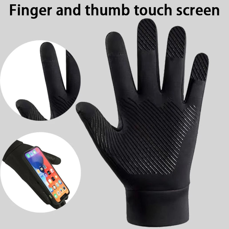 Winter Warm Gloves for Men, Waterproof, Touch Screen, Cycling, Sports, Outdoor, Fleece-Lined, Skiing, Non-Slip, Motorcycle Gloves