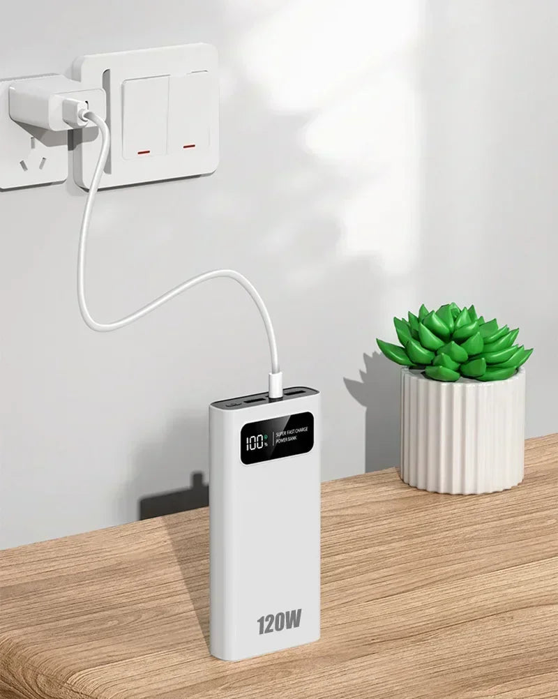 2025 Fast Charging Power Bank 200000mAh Ultra Large Capacity Powerbank 120W Super Charge Portable External Battery LED Display