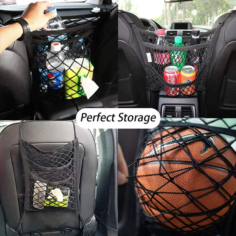 Car Divider 🎁 (Extra Practical!) Car Storage🚚 and Storage Bag. Between Seats Organizer to store your Favorite Belongings!🌟