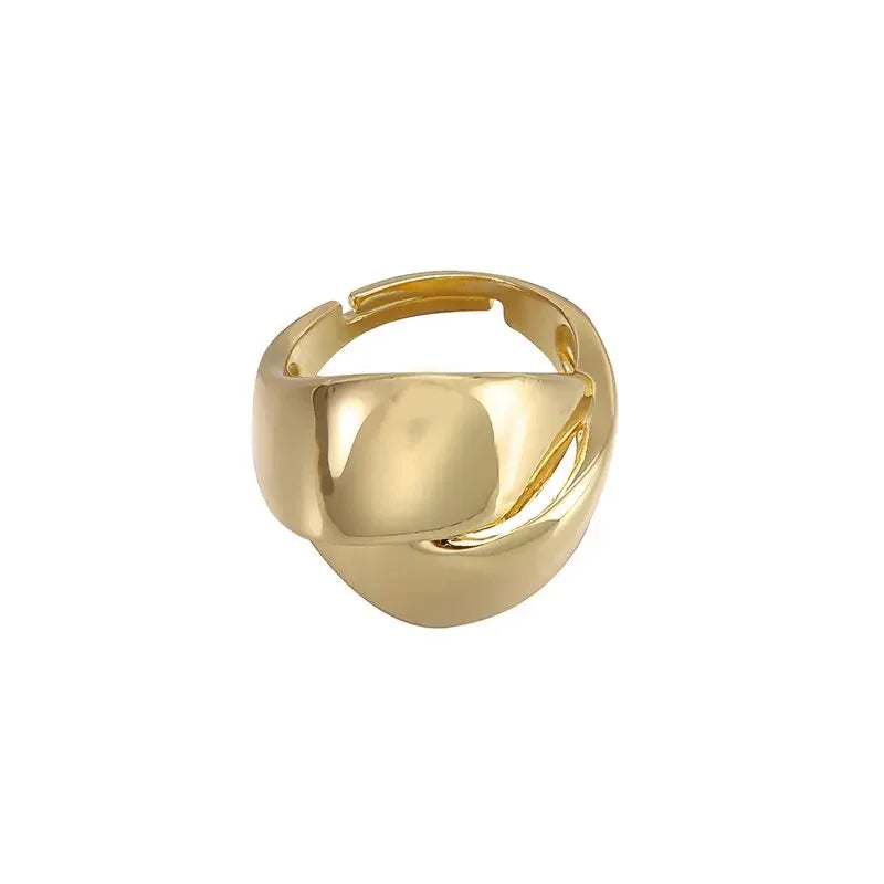 Stainless Steel Angel Wing Ring Open Adjustable Feather Ring for Men Women Couple Fashion Jewelry Anniversary Gift