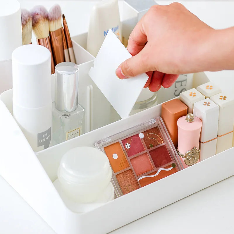 Cosmetics storage box, desktop storage shelf, dresser, large-capacity sorting rack