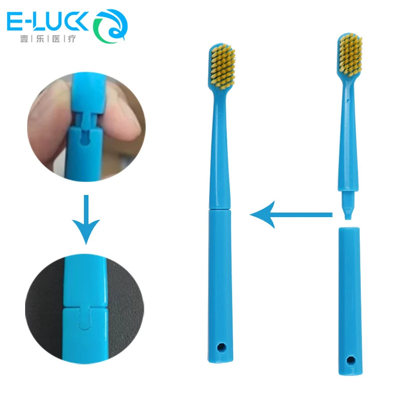 Dental Cleaning Care Kits Portable Travel Oral Cleaning Kits Detachable Toothbrush Interdental Brush Tongue Scraper Storage Case