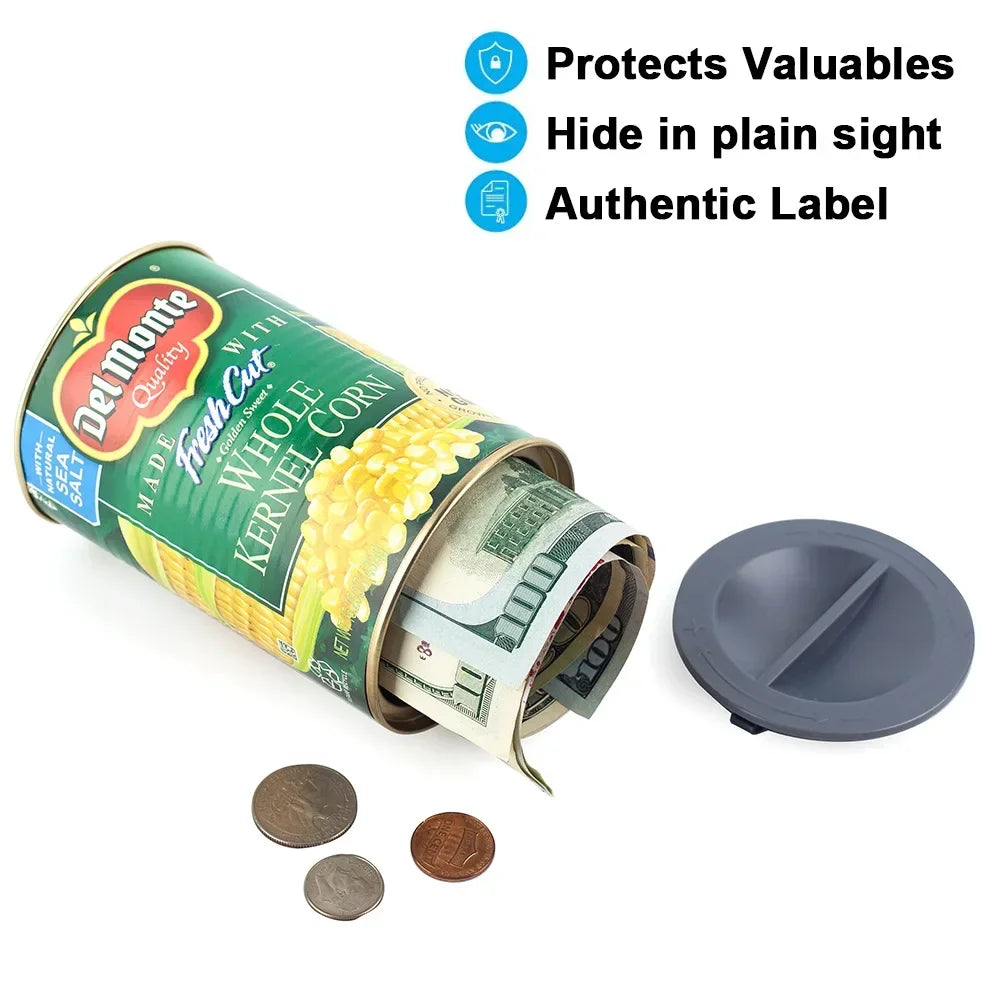 Corn Can Fun Safe Hidden Safe Compartment Diversion Safe Food Cans Secret Stash Hiding Container Kitchen Hide Cash Hidden