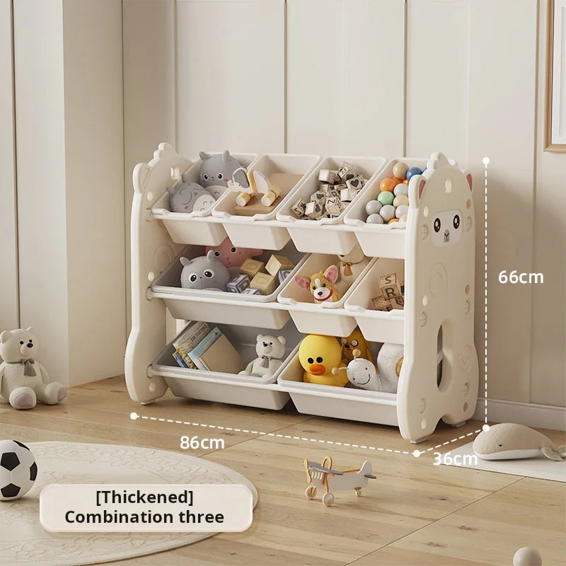 Children's toy storage large capacity classification multi-layer storage rack baby locker Shelf organizer Children's bookshelve