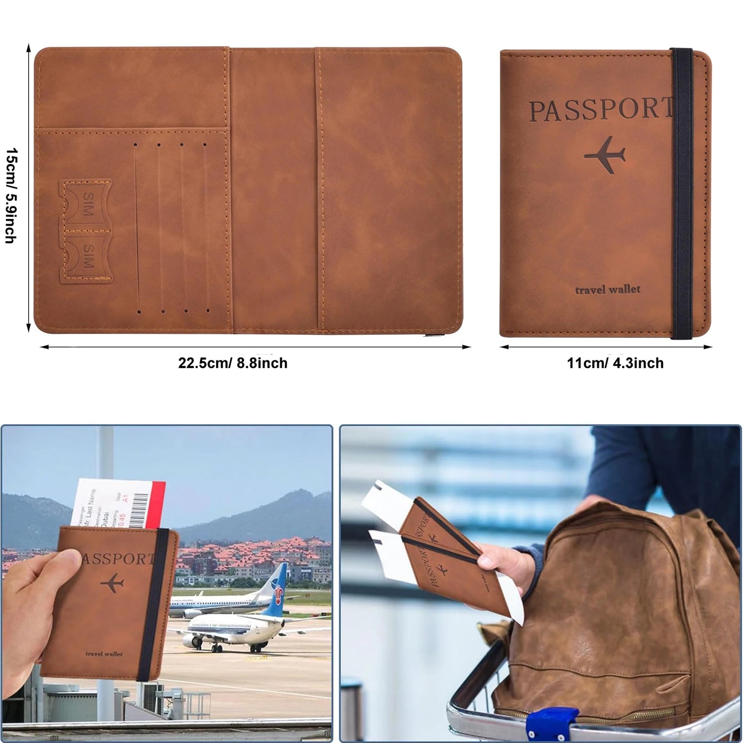 Passport Holder (Rustic and Fancy) 🌹