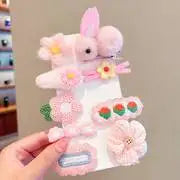 Children's Hairpin Princess Little Girl Sweet Mesh Broken Clip Cute Baby Does Not Hurt Hair Headdress Suit
