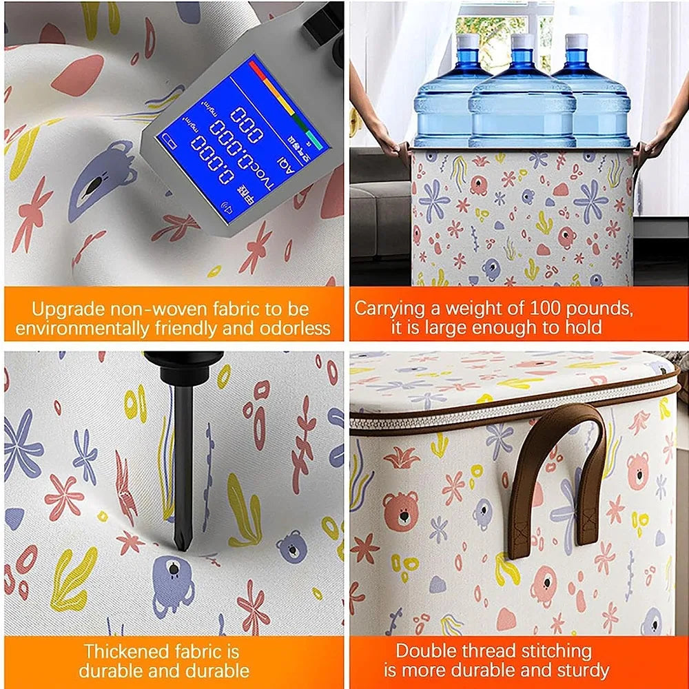 Portable Clothing Storage Box Foldable Closet Storage Box With Durable Handle Large Capacity Toy Storage and Sorting Box New