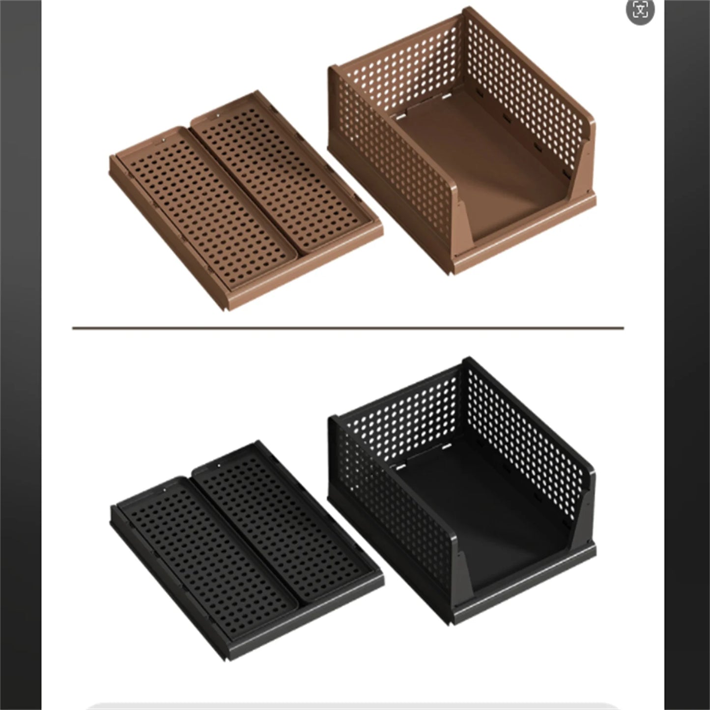 Clothes storage baskets can be stacked with drawer storage baskets, wardrobes, layered partitions, and pull-out folding storage