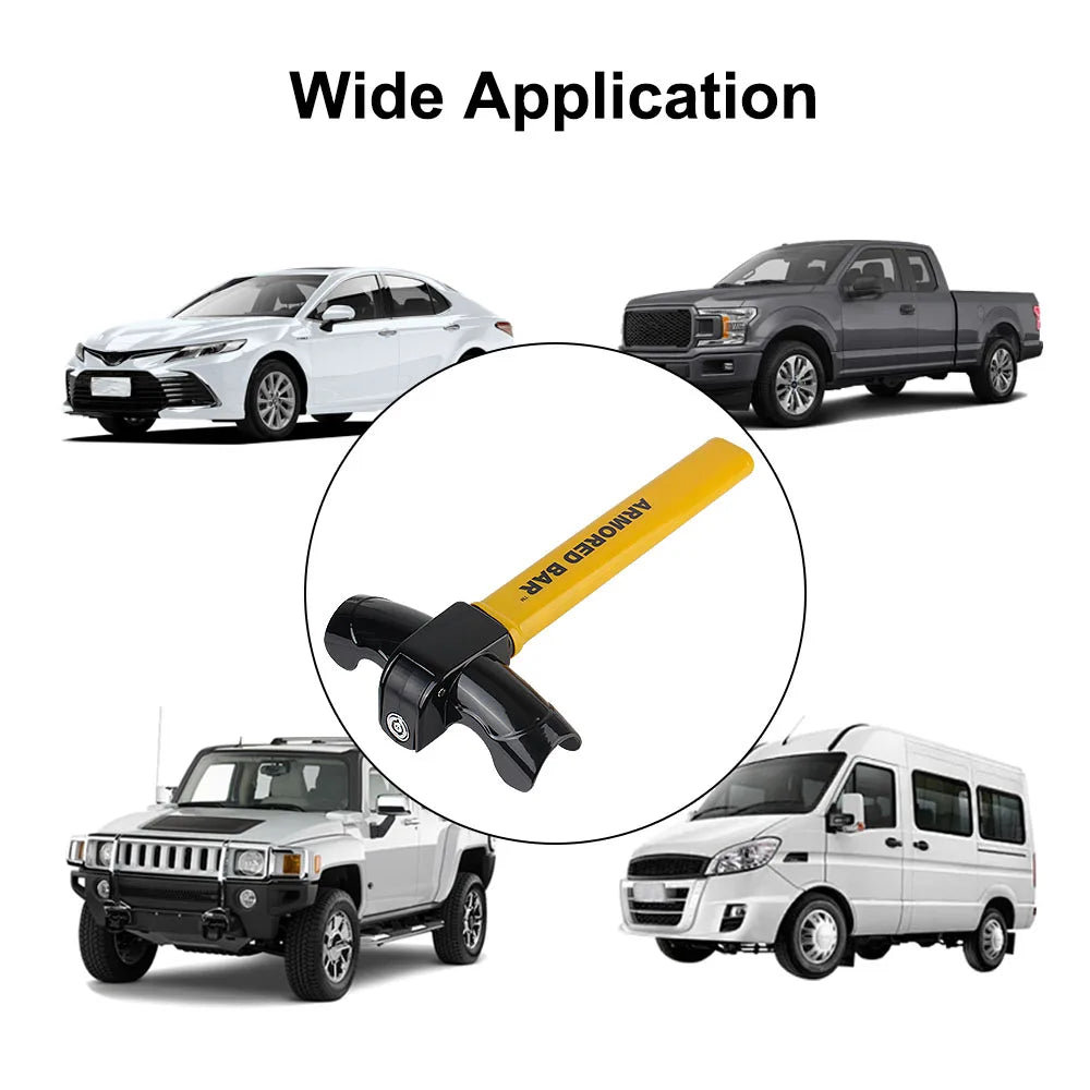 Car Accessories With Keys Security Car Locks Automobile Steering Lock Protection T-Locks Anti-Theft Car Steering Wheel Lock