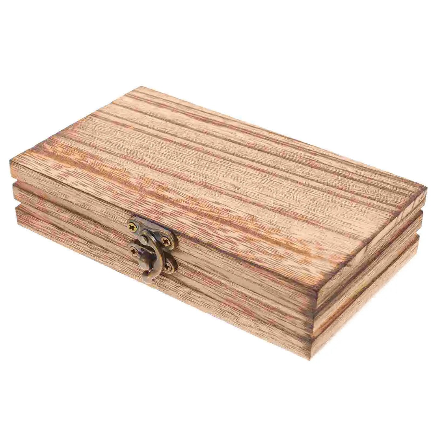 Wooden Storage Box With Lid Wooden Jewelry Box Keepsake Box Trinket Case Eyeglasses Case Home Storage Boxes ganization