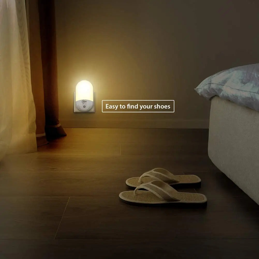 LED Night Light, Night Lights Plug in Walls with Dusk to Dawn Photocell Sensor, 0.5W Energy Saving Plug in Night Lighting