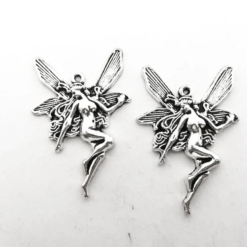 Fairy Wings Charms for Jewelry Making Angel Pendants Keychains Earrings Necklace DIY Handmade Accessories Wholesale 4 Pcs/lot