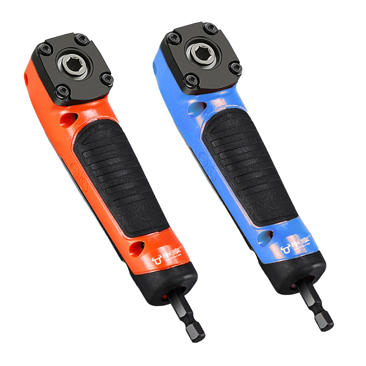 BRANDNew!✨ 1PC Multifunctional Electric Corner Screwdriver,High Torque 90 ° Right Angle✅ Screwdriver,Manual Tool,Blue and Orange🎗️💯🎗️