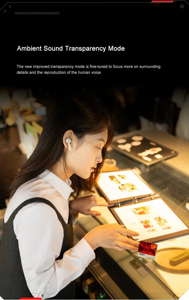 Moondrop UltraSonic Earbuds 1DD 1BA Hybrid Hi-Fi ANC True Wireless LDAC IEMs Earphone 5.3 Bluetooth In-Ear TWS Sports Headset