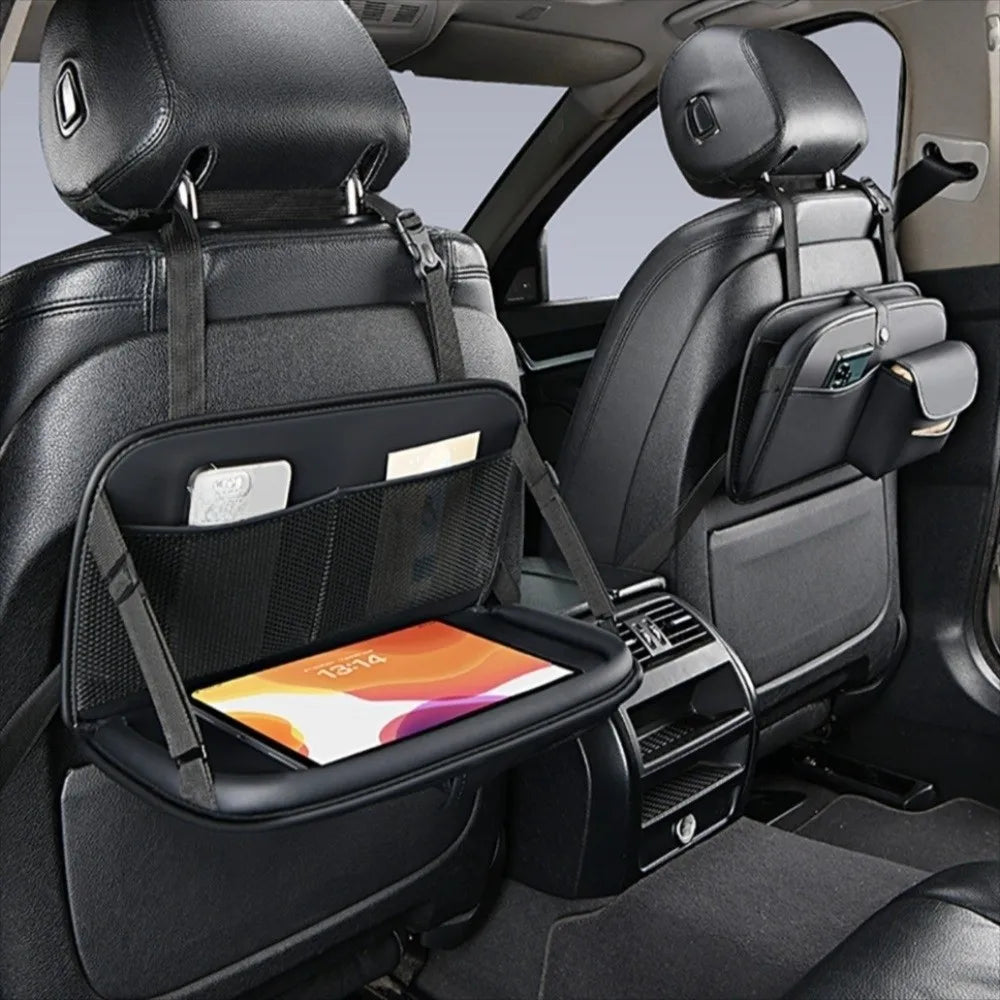 Food Tray Car Back Seat Tray Large Capacity Folding Foldable Car Backseat Table Save space Durable Car Work Dining Table