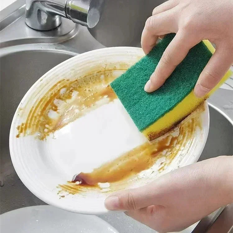 50 Highly absorbent double-sided sponge magic cleaning pot rust sponge cleaning brush kitchen cleaning tool