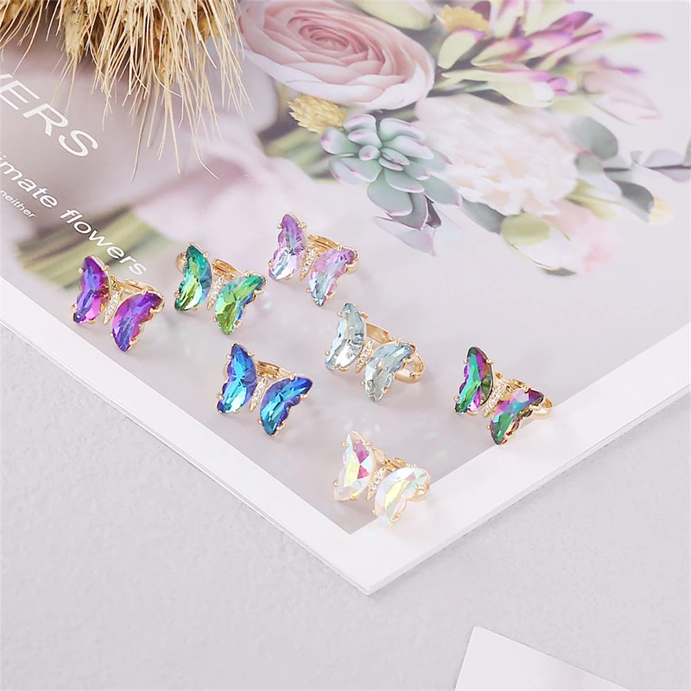 Fantasy Gem Butterfly Ring Adjustable