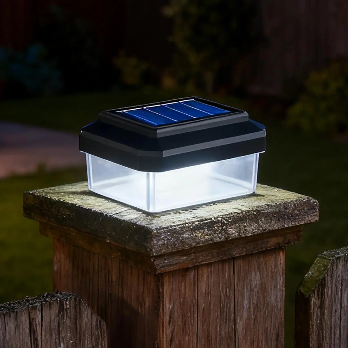 Fence Post Solar Lights Waterproof Modern Lamp Decoration Fence Deck Lights For Outdoor Garden Patio Porch Yard Driveway Walkway