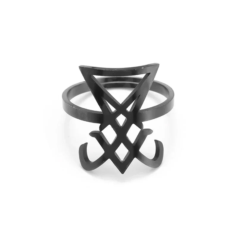Stainless Steel Angel Wing Ring Open Adjustable Feather Ring for Men Women Couple Fashion Jewelry Anniversary Gift