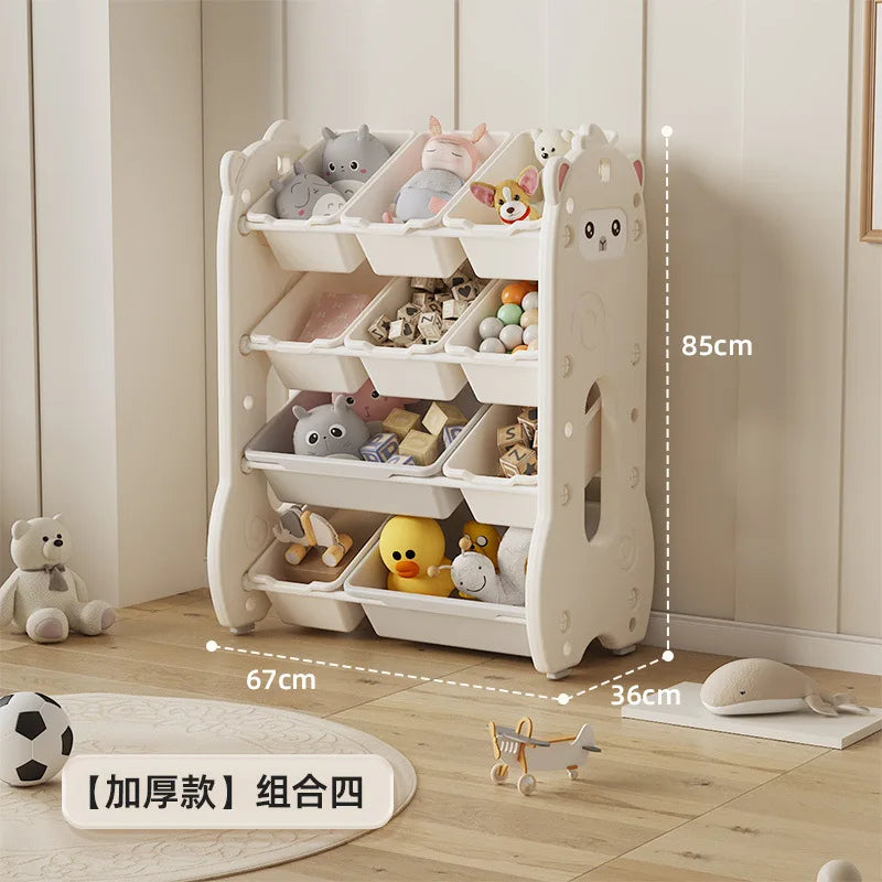 Children's toy storage large capacity classification multi-layer storage rack baby locker Shelf organizer Children's bookshelve