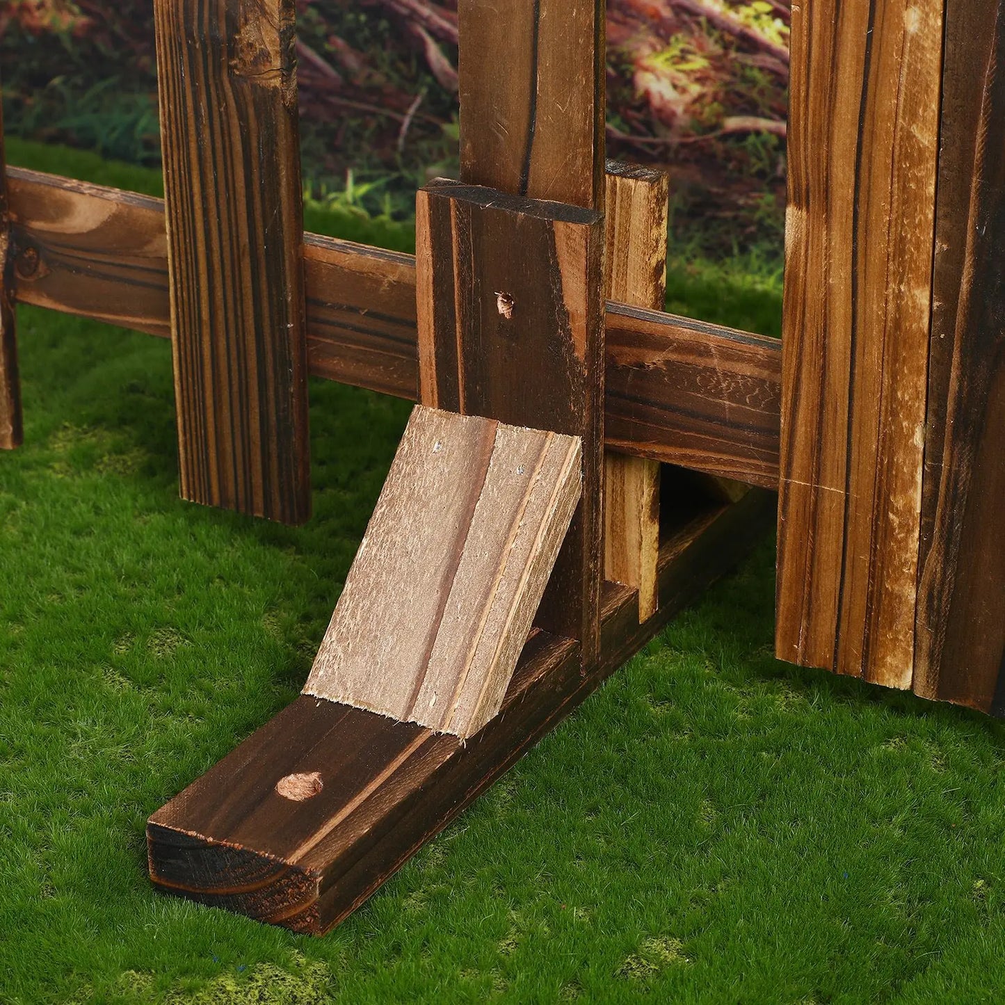 2 Pcs Plant Stands Fence Supplies Garden Lawn Fixed Support Holder Wooden Privacy Screening Fences Base Supply Accessories Baby