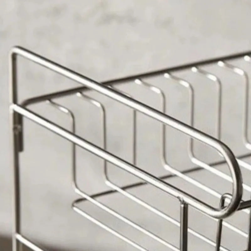 Three Layers Living Room Storage Racks Stainless Steel Practical Simple Kitchen Desktop Storage Holder Luxury Modern Home Decor