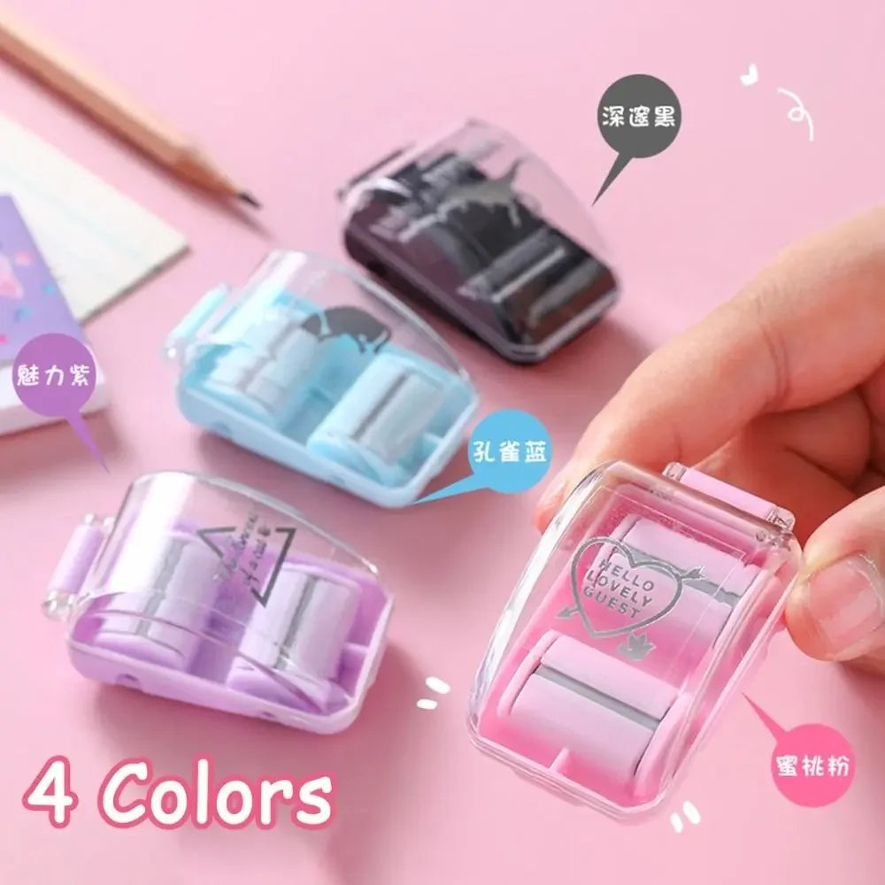 Mini Eraser Crumb Collectors✨ Portable Desktop Vacuum Cleaner With Cute Eraser Manual Desktop Sweeper Students Gift School Office🎁✨