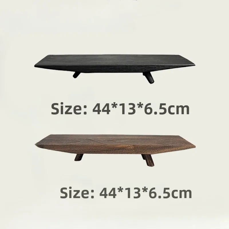 Wooden Tray Rectangular Household Small Tea Tray Multi Functional Desktop Decoration Ornament Storage Kitchen Organizer Frets